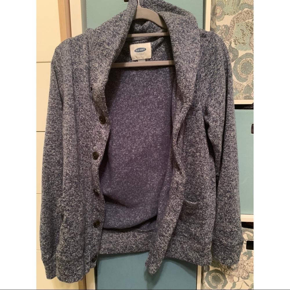 Men’s old navy blue grandpa cardigan size medium